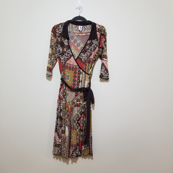 Purple Rain faux wrap dress - Picture 2 of 7